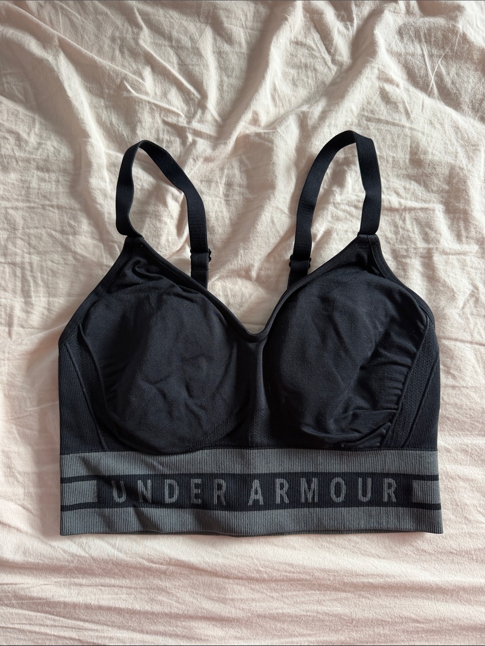 Under Armour Black & Gray Sports Bra